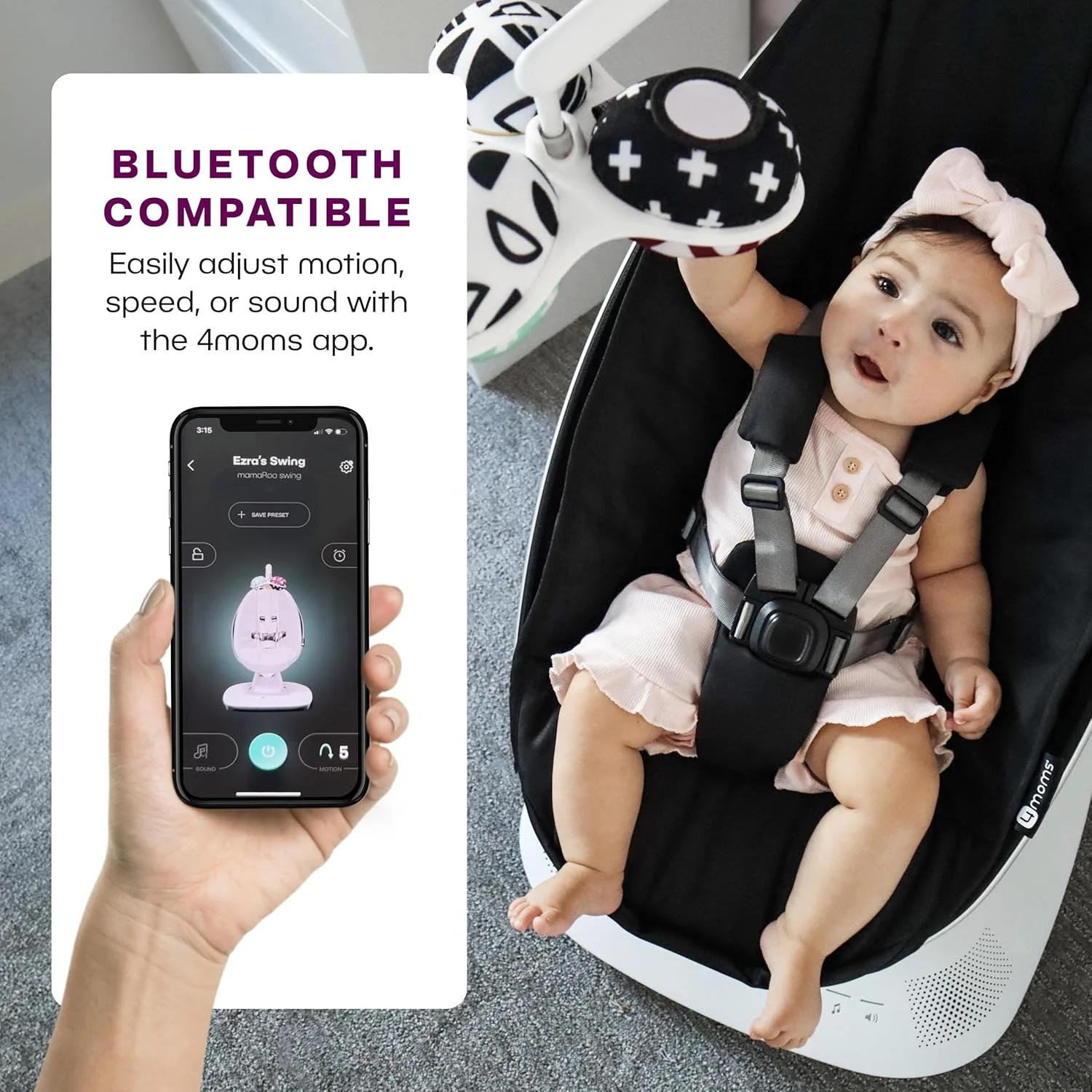 Cadeira de descanso elétrica MamaRoo 5.0 - 4MOMS