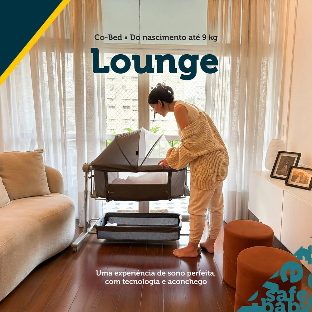 Berço Co-bed Balanço Automático Lounge - Safety 1st