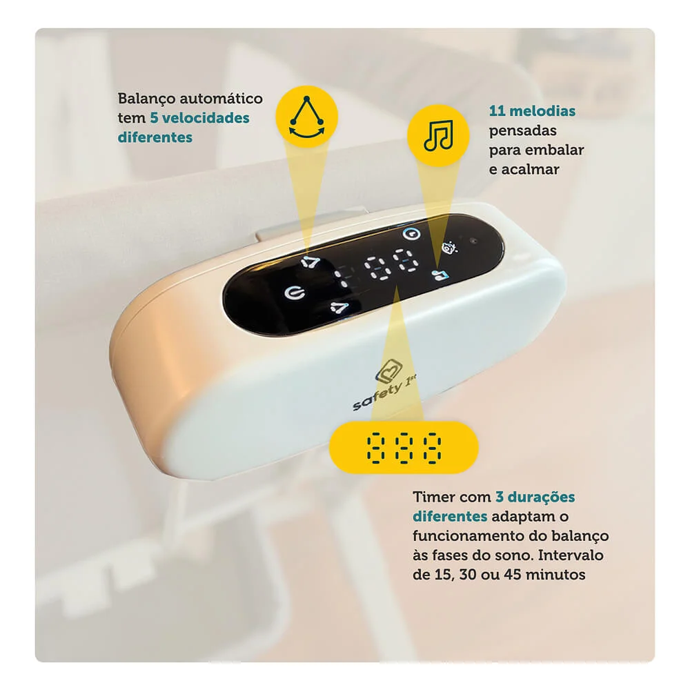 Berço Co-bed Balanço Automático Lounge - Safety 1st